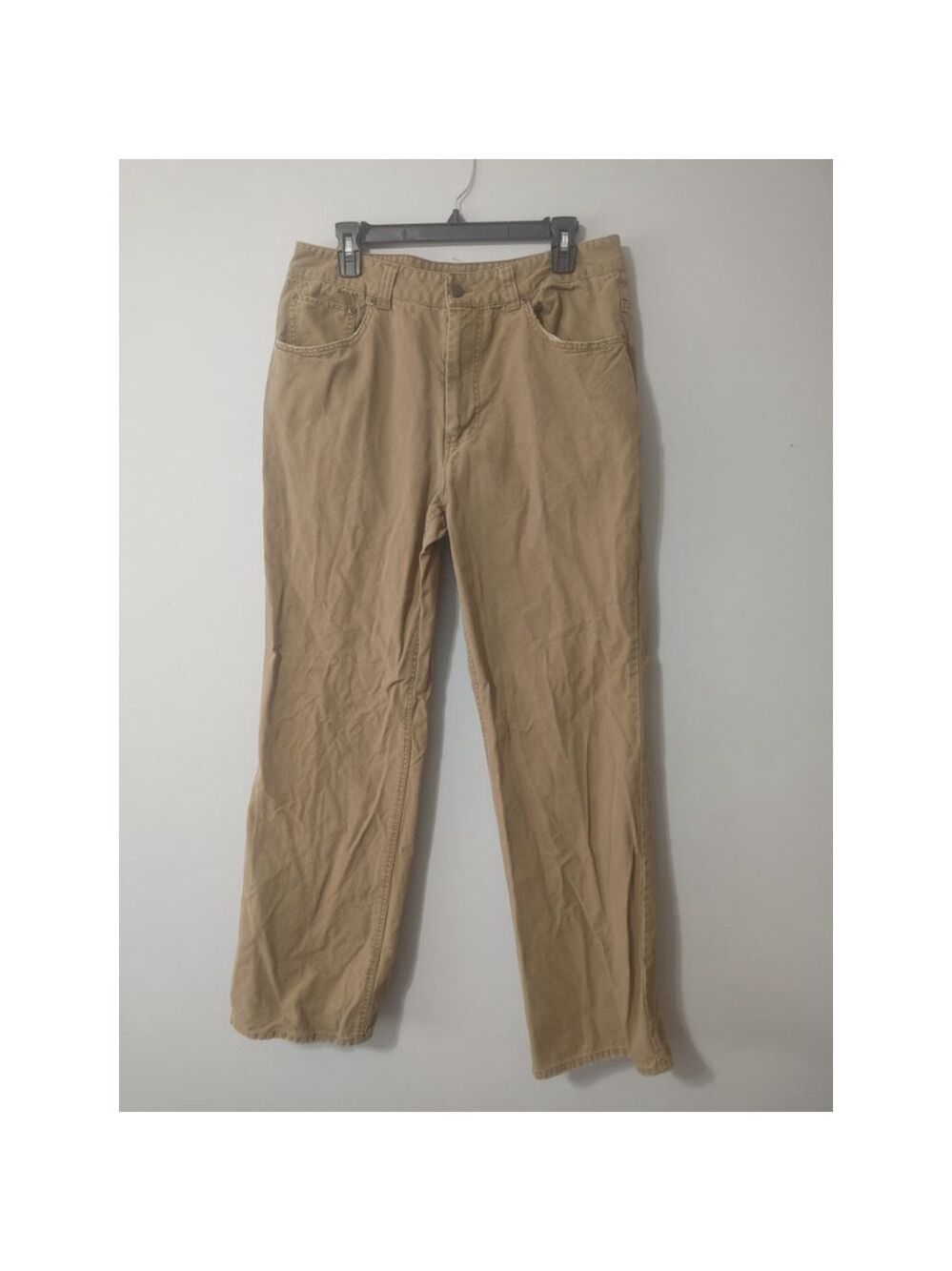 Men's Industrial Exchange Pants Size 32Wx32L Canvas Khaki Straight Leg